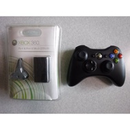 Microsoft XBOX360 Wireless Controller (Black), Play &amp; Charge Kit