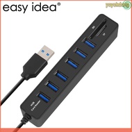 Card Reader 8in1 USB 2.0 USB Hub USB 2.0 MicroSD SD TF Card - CB220602