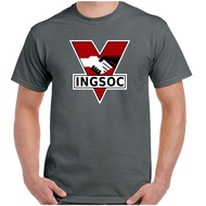 Cool Comfortable Man T-Shirts Hot Ingsoc 1984 George Orwell Fictienglish Socialism 100% Cotton Chris