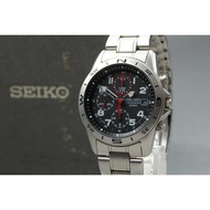 Vtg 1995 [Near MINT] Seiko 7T92-0DX0 Silver Chronograph 40mm Quartz Men's Watch