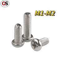 OS  SUS304 Crosshead Round Cap Screw Small Screw Mini Screw M1/M1.2/M1.4/M1.6/M2 Screw