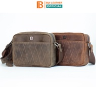 Saturn Dust Leather DC111a cowhide crossbody bag High quality Nappa cowhide