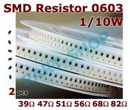 R smd resistor 0603 39R 47R 51R 56R 68R 82R 39 47 51 56 68 82 Ohm