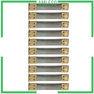 [Amleso] 10pcs Purse Or Glasses Case Flex Frame Internal Flex Spring Clip Bronze 8cm