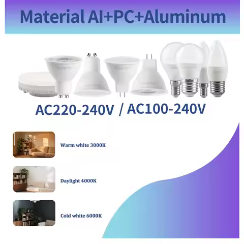 10Pack Hight Lumen Mini Lamp LED Bulb 80+ CRI E27 E14 7W GU10 MR16 C37 G45 GX53 Bulbs AC 110V 220V f