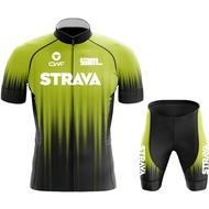 Men's Cycling STRAVAYBM Mtb Pants Bahrain Shorts For Bicycle 2023 Summer Bike Set Man Outfit Uniform
