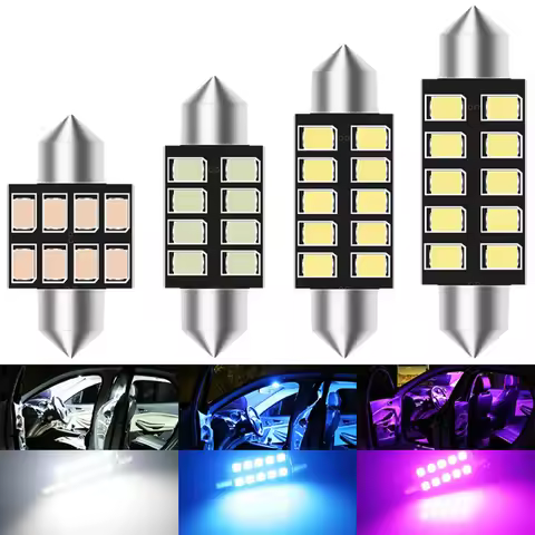 2pcs canbus c5w led Festoon c5w led purple 31mm led 36mm 39mm 41mm led Car led lights ice blue inter