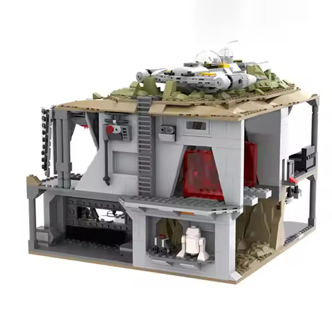 1294PCS MOC Star Battle Moff Gideon's Imperial Base On Mandalore Modular Model Building Blocks Stack