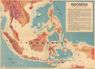 Peta Kuno Indonesia Nusantara 1954 Question mark of the Far East7