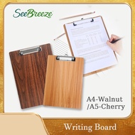 Wooden Writing Clipboard Portable A4 A5 File Folder Wooden Hangable Clipboard Writing Pad