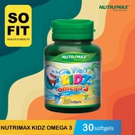 Nutrimax Kidz Omega 3 Contents 30 Tablets - Vitamin Omega 3 Fish Oil - SOFIT