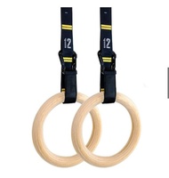 Vòng Treo Xà Bảo Hành 12 Tháng Vòng Tập Gymnastic Rings Dây Có Vạch Đo Khóa Cài Chắc Chắn Cleacco VT