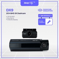 Deepfly DX9 Dual-Channel Quad HD 2K Dashcam [Made-in-Korea] | ADAS | Installation Inclusive