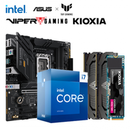 【重磅價】Intel【16核】Core i7-13700+華碩 TUF GAMING B760M-E D4+博帝 Viper Steel DDR4-3200 16G*2+KIOXIA Exceria Pro 1TB