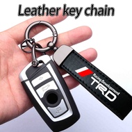 [Fashion Luxury] Toyota Gr Sport TRD Car Fashion Leather Key Chain Car Accessories for Hilux Innova Corolla Cross Rush Calya Yaris Vios Avanza Raize Veloz Sienta Prius Camry