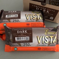 Elmer compound dark vista 250 gr chocolate bar elmer