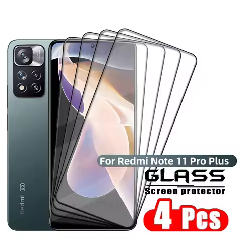 1-4PCS Full Cover Glass For Redmi Note 11 Pro Plus Glass Xiaomi Redmi Note 11 Pro Plus 5G Tempered G