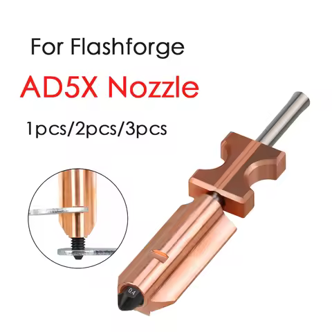 New Upgrade For Flashforge AD5X Nozzle Hardened 0.4mm Adverturer Ad5x Flashforge Extruder Ad5x Hoten