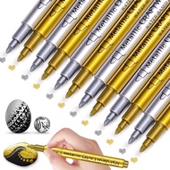 Metallic gold and silver glitter card pen, 1.5mm nib for writing cards, DIY calligraphy, writing on 