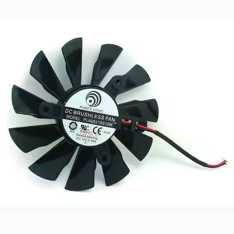 DC BRUSHLESS FAN PLA09215S12M DC12V 2Wire 2Pin 0.35A 85mm 42x42x42mm MSI R7-240 Graphics Card Coolin