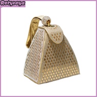 Rhinestone Bag Triangle Shape Bling Wallet Organizer Celebrity Bridal Clutch Bag for Wedding Party P