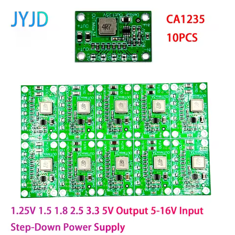 10pcs CA1235 3A Adjustable Power Buck Module 5-16V Input 1.25 1.5 1.8 2.5 3.3 5V Output Voltage Regu