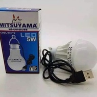 Mitsuyama 5 Watt USB LED Light Bulb Emergency Light Bulb Emergency Light Bulb