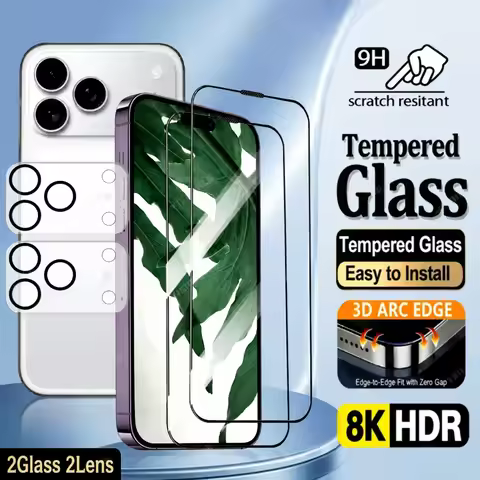 2+2PCS Tempered Glass For OnePlus 15 15R 15T 8 Pro 8 7 7 Pro Camera Lens Screen Protector For OnePlu