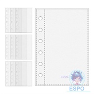 ESPO A7 Binder Pages,  6-Ring Card Protector Sleeves, A7 Binder Refill