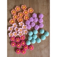 RM4.50/50 pieces : TF-L - Resin - Bunga - Flower - 1.3 cm x 1.5 cm