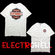 KAOS ELECTROHELL LIVE THE LIFE PUTIH / BAJU DISTRO ELECTROHELL TERLARIS / KAOS ELECTROHELL WARNA PUT