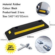 Rubber Stopper Rubber Curb Parking Block Wheel Stopper Penahan Tayar Parking Lot Speed Bump Stopper