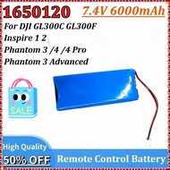 7.4V 6000mAh 1650120 Remote Controller Battery for DJI GL300C GL300F Inspire 1/2 Phantom 3 /4 /4 Pro