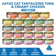 Aatas Cat Tantalizing Tuna & Chicken 80g - Nutrient-Rich Cat Wet Food, Tasty & Healthy