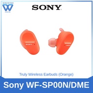 Sony [ WF-SP800N/DME ] Truly Wireless Earbuds (Orange)