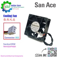 San Ace 12W 9WV1224P1H001 120x120mm T38mm Sanyo Denki Cooling Fan Fanuc Servo Amp Unit DC12V 0.8A 三洋