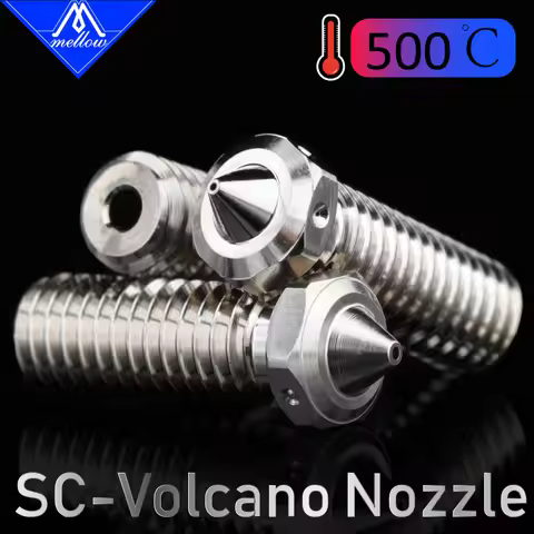 Mellow 3D Printer NF-SC Volcano Plated Copper 0.4mm M6 Volcano Nozzle For E3D V6 Volcano J-head Hote