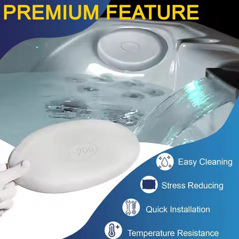 (1 Pcs) Oval Gray Spa Pillow 2472-828 for Jacuzzi 2008-Current J-200 Series Hot Tub, Include J-230 J