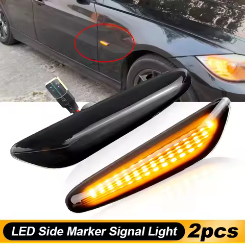 2pcs for BMW X3 E83 2004-2010 E82 E81 E88 E90 E91 E92 E93 E60 E61 Error Free Led Side Marker Turn Si