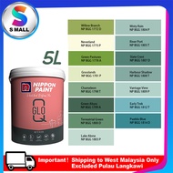 5L (1772-1814) Nippon Paint Interior Q-Glo Delightful Greens & Blue Greens