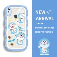 Case untuk Vivo Y91 Y91i Y91C 2020 Y90 Y93S Y1S Y83 Y95 Y93 Mediatek V9 V9 Youth Y85 Y89 Z1 Z1i Z1 Lite Z3X imut Winnie Doraemon Lembut Silikon Anticrack Casing hp Hadiah