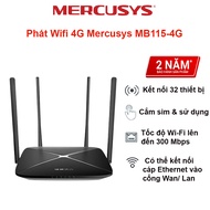 Mercusys MB115-4G / MB112-4G 4G Wifi Transmitter, 300M Bandwidth, Genuine WAN and LAN Port