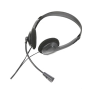GoTech Trendy Light Weight Headset Black P2 with 3.5mm Audio & Microphone Jack