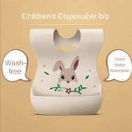 [Peanut] Disposable Saliva Towel Disposable Saliva Towel Baby Eating Bib Children Saliva Towel Infant Disposable Waterproof Meal Pocket Bib