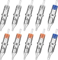 100pcs Mixed Tattoo Cartridge Needles, ATOMUS Assorted Disposable Sterilized Tattoo Needle Cartridge
