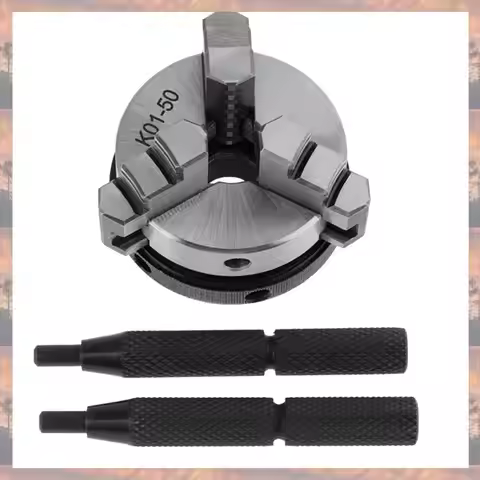 2025 Trend Lathe Chuck K01 50 Self-Centering Mini Lathe Chuck 3 Jaw Wood Lathe Tool