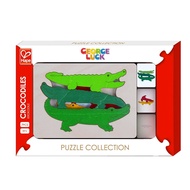 Hape E6508 George Luck Crocodiles Layers Wood Puzzle For Ages 3+ Years