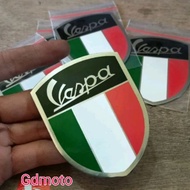 Vespa Badge Emblem Sticker Metal Flag Vespa Italy