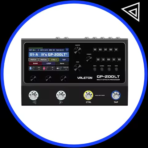 VALETON GP-200LT Guitar Bass Amp Modeling IR Cabinets Simulation Multi-Effects with FX Loop MIDI I/O