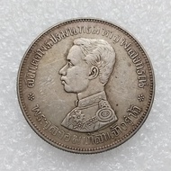 Antique Crafts Thai Silver Coin 1baht1863 Copper Silver-plated Foreign Trade Hot-selling Commemorati